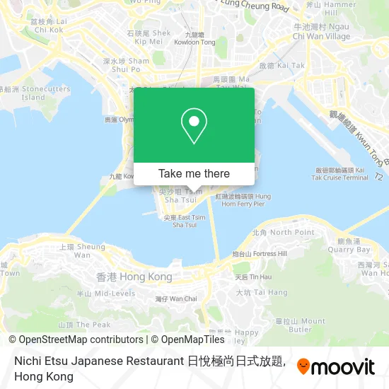 Nichi Etsu Japanese Restaurant 日悅極尚日式放題 map