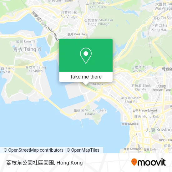 荔枝角公園社區園圃地圖
