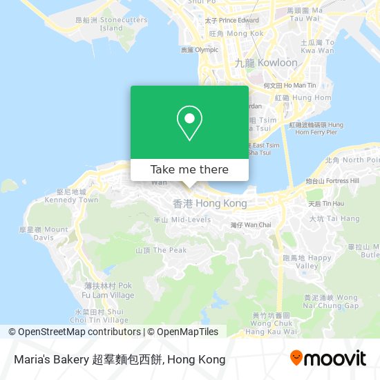 Maria's Bakery 超羣麵包西餅地圖