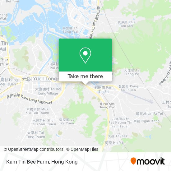 Kam Tin Bee Farm map