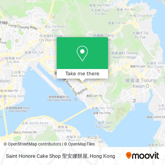 Saint Honore Cake Shop 聖安娜餅屋 map