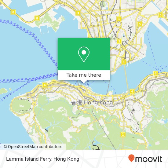 Lamma Island Ferry map