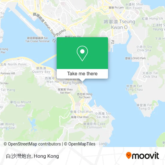 白沙灣炮台 map
