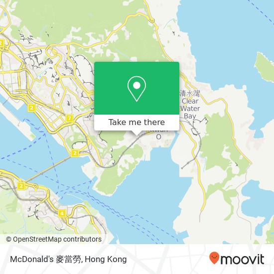 McDonald's 麥當勞 map