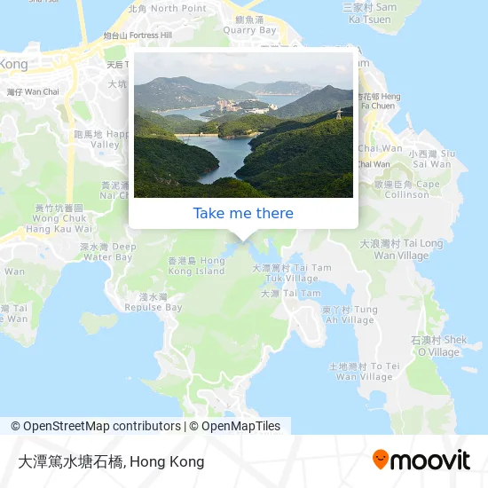 大潭篤水塘石橋地圖