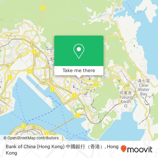 Bank of China (Hong Kong) 中國銀行（香港） map