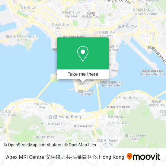Apex MRI Centre 安柏磁力共振掃描中心地圖