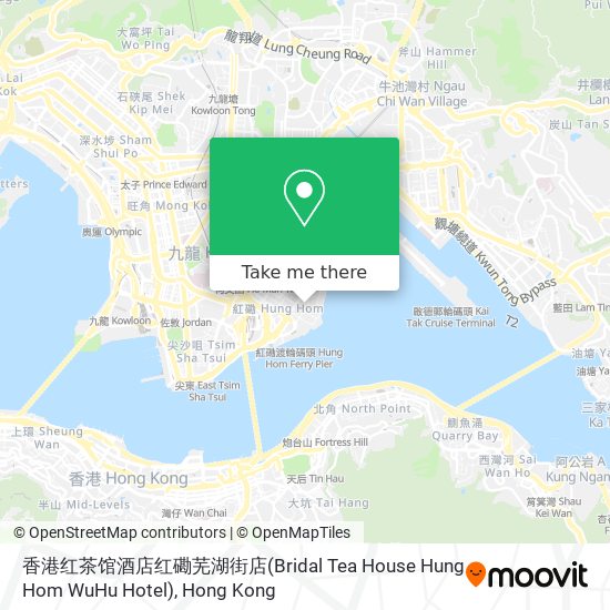 香港红茶馆酒店红磡芜湖街店(Bridal Tea House Hung Hom WuHu Hotel)地圖