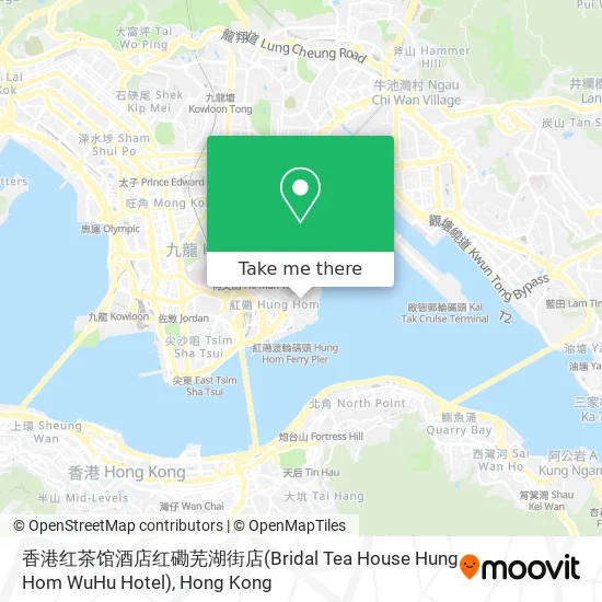 香港红茶馆酒店红磡芜湖街店(Bridal Tea House Hung Hom WuHu Hotel)地圖