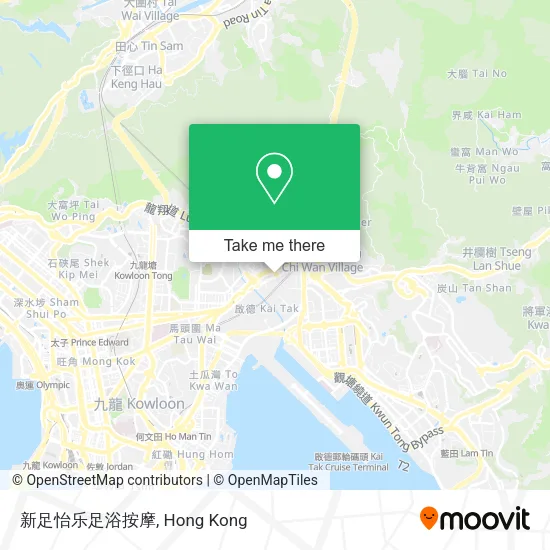 新足怡乐足浴按摩 map