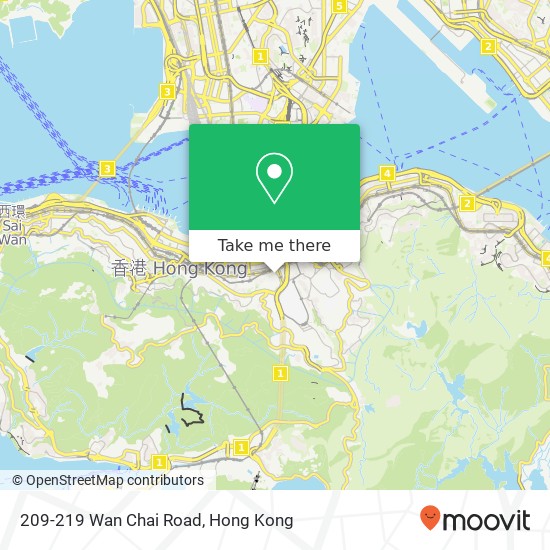 209-219 Wan Chai Road map