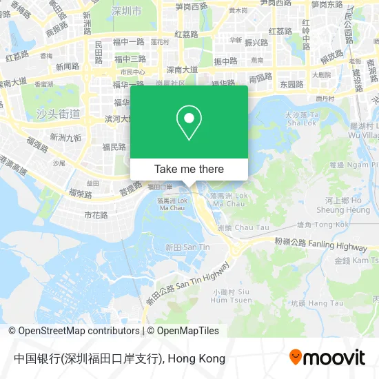 中国银行(深圳福田口岸支行)地圖