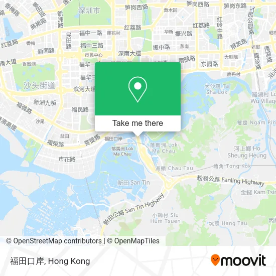 福田口岸 map
