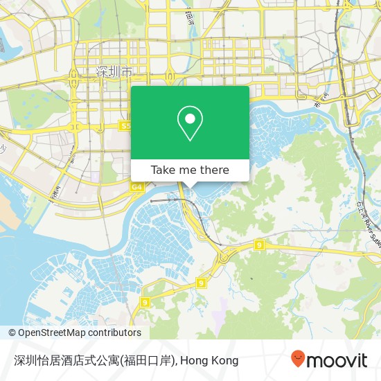 深圳怡居酒店式公寓(福田口岸) map