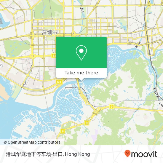 港城华庭地下停车场-出口 map