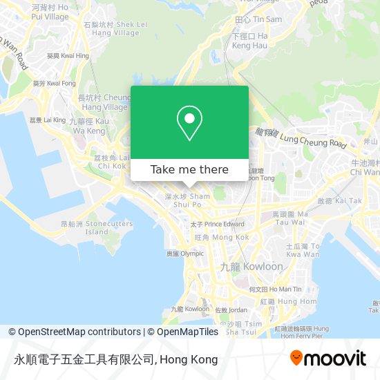 永順電子五金工具有限公司地圖