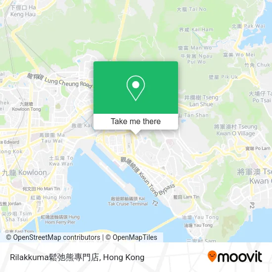 Rilakkuma鬆弛熊專門店地圖