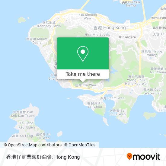 香港仔漁業海鮮商會地圖