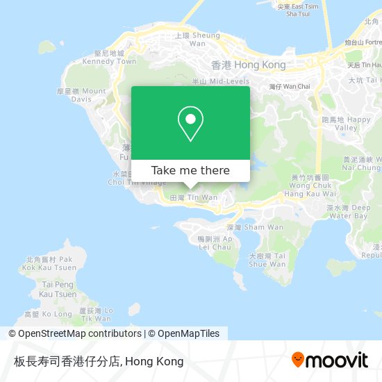 板長寿司香港仔分店 map