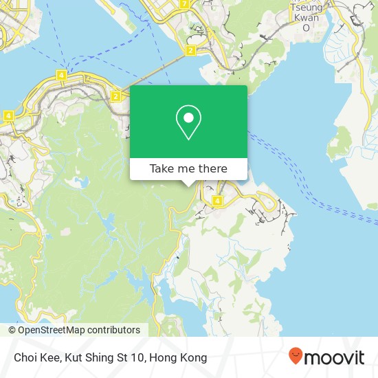 Choi Kee, Kut Shing St 10 map