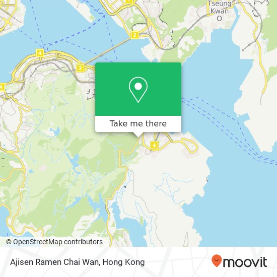 Ajisen Ramen Chai Wan, Island Eastern Corridor map