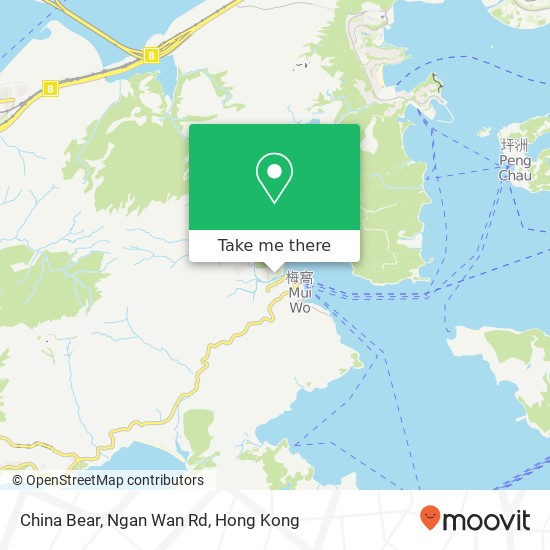 China Bear, Ngan Wan Rd map