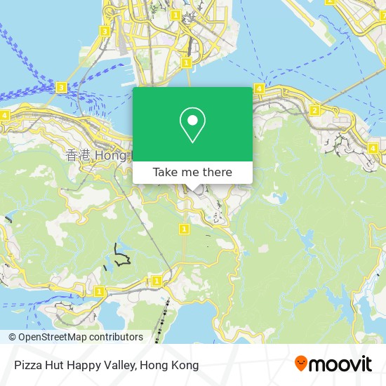 Pizza Hut Happy Valley map