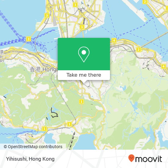 Yihisushi, Sing Woo Rd 53 map