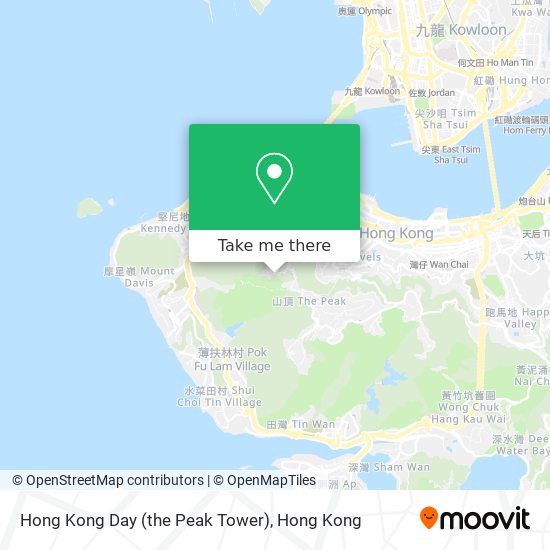 Hong Kong Day (the Peak Tower) map