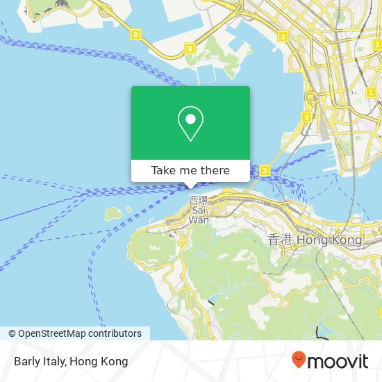 Barly Italy, Des Voeux Rd W map