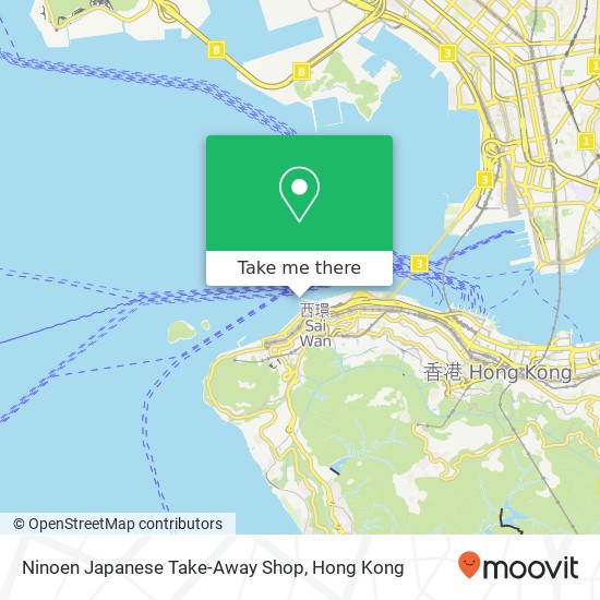 Ninoen Japanese Take-Away Shop, Qu Di Jie 22 map