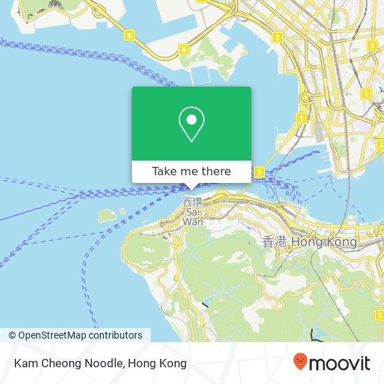 Kam Cheong Noodle, Water St map