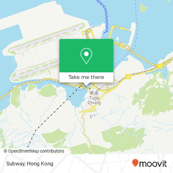 Subway, Citygate Outlets-Tung Chung Ent地圖