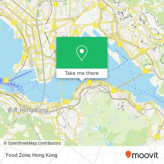 Food Zone, Ying Huang Dao 416 map