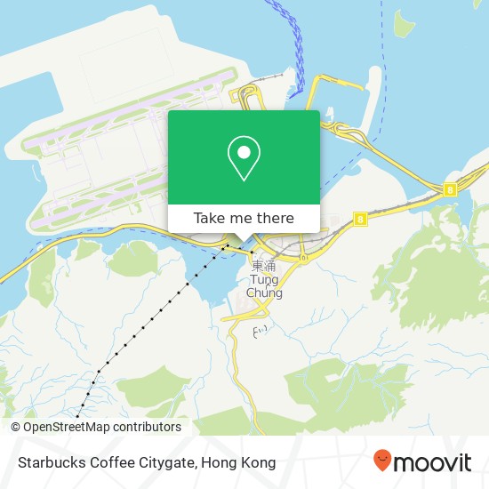 Starbucks Coffee Citygate, Citygate Outlets-Tung Chung Ent map