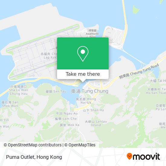 Puma Outlet map