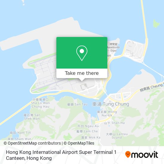 Hong Kong International Airport Super Terminal 1 Canteen map