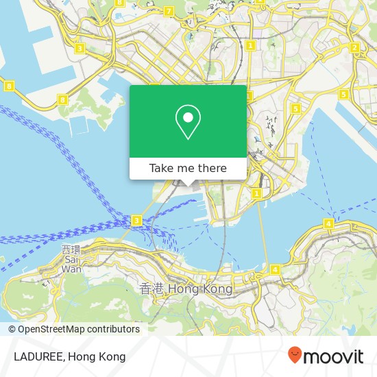 LADUREE, Jian Sha Ju Guang Dong Dao map