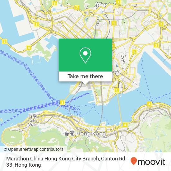 Marathon China Hong Kong City Branch, Canton Rd 33 map