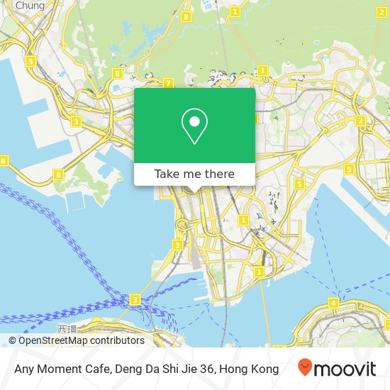 Any Moment Cafe, Deng Da Shi Jie 36 map