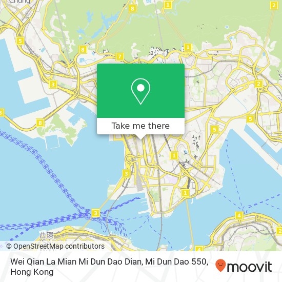 Wei Qian La Mian Mi Dun Dao Dian, Mi Dun Dao 550 map