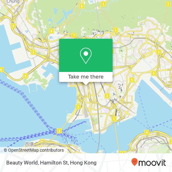 Beauty World, Hamilton St map