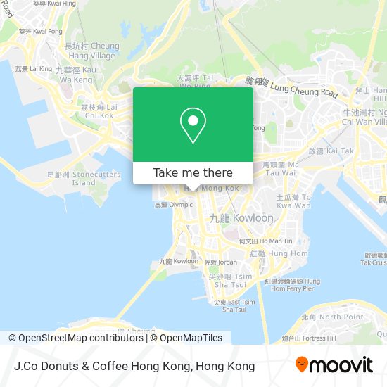 J.Co Donuts & Coffee Hong Kong map