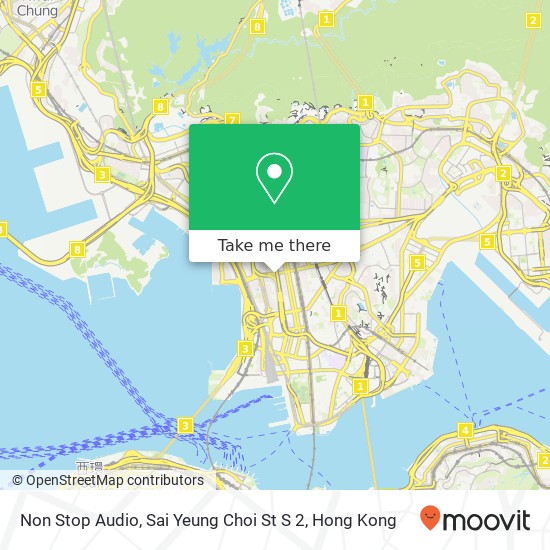 Non Stop Audio, Sai Yeung Choi St S 2 map