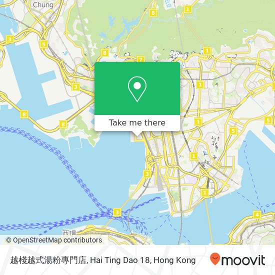 越棧越式湯粉專門店, Hai Ting Dao 18 map