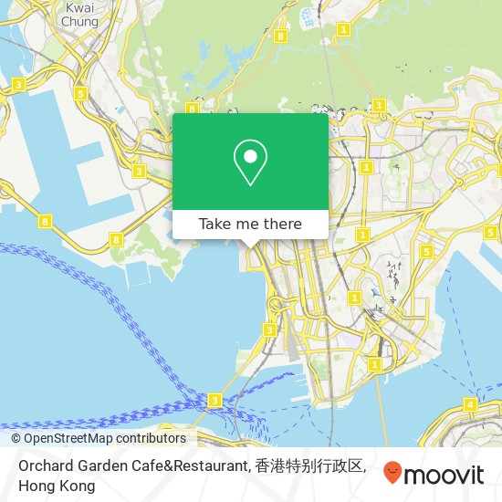 Orchard Garden Cafe&Restaurant, 香港特别行政区 map