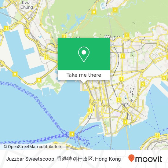 Juzzbar Sweetscoop, 香港特别行政区 map