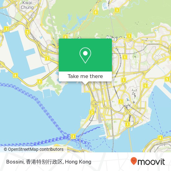 Bossini, 香港特别行政区 map