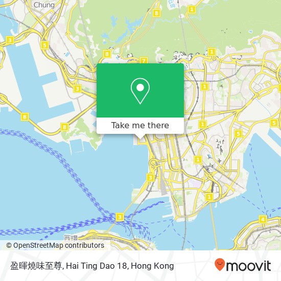 盈暉燒味至尊, Hai Ting Dao 18 map