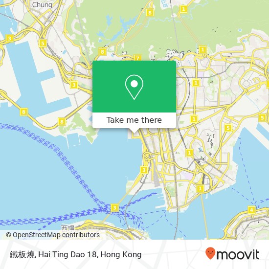 鐵板燒, Hai Ting Dao 18 map